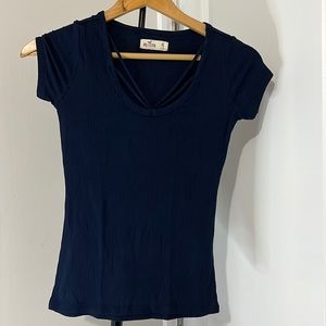 Hollister ribbed short sleeve top